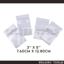 Load image into Gallery viewer, 500 Pcs 3" X 5" (7.60cm x 12.80cm) Thick Transparent Packaging Plastic Bag Sealable Zipper Zip Lock Storage Organizer