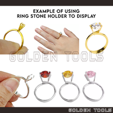 Load image into Gallery viewer, Ring Stone Holder Gemstone Diamond Holder Ring Prong Display Stone Viewing DIY Cincin Batu Jewellery Display