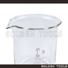 Load image into Gallery viewer, DURAN 600ml Glass Beaker Low Form With Spout Clear Graduated Boiling Flask Laboratory Glassware Apparatus Experiment