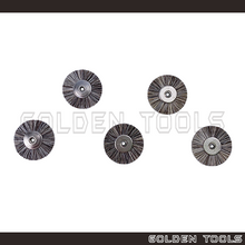 Load image into Gallery viewer, 5 Pcs 21mm Abrasive Mix Grey Goat Hair Brush Wheel Brush Without Mandrel Metal Centre Polishing Buff Jewellery Dental