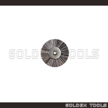 Load image into Gallery viewer, 5 Pcs 21mm Abrasive Mix Grey Goat Hair Brush Wheel Brush Without Mandrel Metal Centre Polishing Buff Jewellery Dental