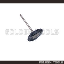 Load image into Gallery viewer, 21mm Abrasive Mounted Crimped Steel Wire Wheel Brush 2.35mm Shank Polishing Buff Jewellery Tools Dental Tools