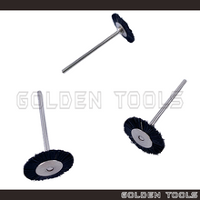 Load image into Gallery viewer, 19mm Abrasive Mounted Black Bristle Brush Wheel Brush 2.35mm Shank Polishing Buff Jewellery Tools Dental Tools