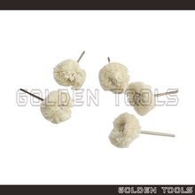 Load image into Gallery viewer, Abrasive Mounted Cotton String Buff Mop Brush Wheel Brush 2.35mm Shank Jewelery Metal Polish Dental Polishing Kain Kilat