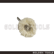 Load image into Gallery viewer, Abrasive Mounted Cotton String Buff Mop Brush Wheel Brush 2.35mm Shank Jewelery Metal Polish Dental Polishing Kain Kilat