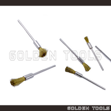 Load image into Gallery viewer, 5cm Copper Wire End Brush With 2.35mm Shank Rotary Tools Jewellery Metal Polish Dental Polishing Kain Kilat