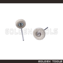 Load image into Gallery viewer, 21mm Abrasive Mounted Flat Edge Solid Felt Cloth Brush Wheel Brush 2.35mm Shank Polishing Buff Jewellery Tools