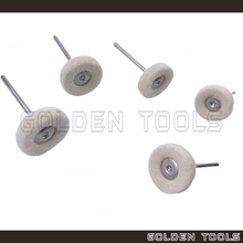 Load image into Gallery viewer, 21mm Abrasive Mounted Flat Edge Solid Felt Cloth Brush Wheel Brush 2.35mm Shank Polishing Buff Jewellery Tools