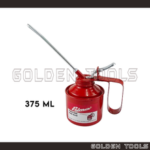 Load image into Gallery viewer, Red Oil Can Wesco Type Oiler Pump Pot with Flexible Fixed Spout Steel Can Lubricant Nozzle