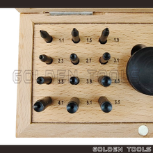 Load image into Gallery viewer, Bezel Setting Set 24 Punches Stone Setting Prong Pushing Punch Concave Burnisher Tools