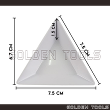 Load image into Gallery viewer, Triangle Beading Tray Sorting Tray DIY Tools Gemstone Storage Manik Beading Tools Art Work