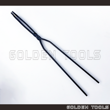 Load image into Gallery viewer, 17'' Steel Tong For Dish Bowl Cup Crucible Penyepit Mangkuk Lebur Gold Laboratory Alloy Metal Melting