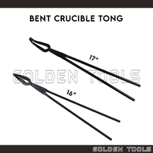 Load image into Gallery viewer, 16" 17'' Steel Tong For Dish Bowl Cup Crucible Penyepit Mangkuk Lebur Gold Laboratory Dental Alloy Metal Melting