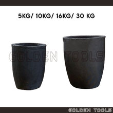 Load image into Gallery viewer, 5kg / 10kg/ 16kg/ 30kg Silicone Carbide Graphite Furnace For Metal Melting Industry Casting Crucible Melting Tool