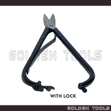 Load image into Gallery viewer, 7" Jeweller Snipper With Lock Straight Blades Spring Inside Lap Joint Back Lock Pattern Cutting Metal Sheet Goldsmith