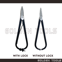 Load image into Gallery viewer, 7" Jeweller Snipper With Lock Straight Blades Spring Inside Lap Joint Back Lock Pattern Cutting Metal Sheet Goldsmith