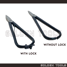 Load image into Gallery viewer, 7" Jeweller Snipper With Lock Straight Blades Spring Inside Lap Joint Back Lock Pattern Cutting Metal Sheet Goldsmith