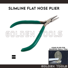 Load image into Gallery viewer, Flat Nose Plier Slimline With Smooth Jaw Detailing DIY Craft Tools Holding Shaping Tools