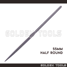 Load image into Gallery viewer, Glardon Vallorbe LE3008 55mm Half Round Chrome Steel Swiss Needle File Kikir Emas Perak Finishing Jewellery Metal