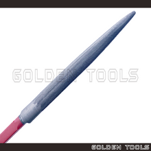 Load image into Gallery viewer, UO-Chikyu 220mm Half Round Swiss Pattern Hiroshima File With Red Handle Kikir Emas Besi Metal Jewellery Polishing