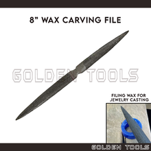 Load image into Gallery viewer, 8" Double Ended Wax Carving File Wax File DIY Polishing Deburring Filing Metal Surface Cincin Kikir Emas Perak Logam