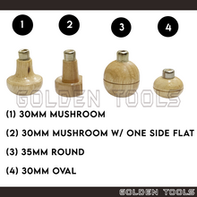 Load image into Gallery viewer, 30mm 35mm Shape Wooden Handle For Graver Jewellery Engraving Polishing Carving Stone Setting Tools