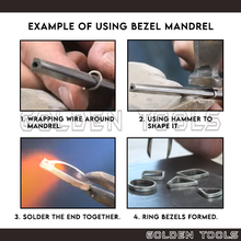 Load image into Gallery viewer, Bezel Mandrel Metal Making Stone Setting Bezel Prong DIY Handicraft Ring Craft Cincin Batu