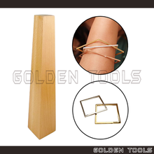 Load image into Gallery viewer, Wooden Bracelet Mandrel Stick for Bangle Square Shape For Bangle Shaping