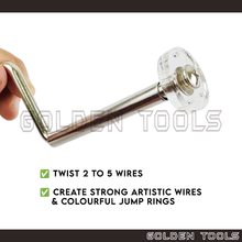 Load image into Gallery viewer, Wire Twister Tool Wire Weaving Accessory Wire Twisting Jewellery Making Crafting DIY Handicraft Art