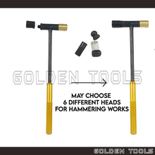 Load image into Gallery viewer, 60mm Multi Head Hammer 6 Changeable Heads Handicraft Art DIY Jewellery Making Tools