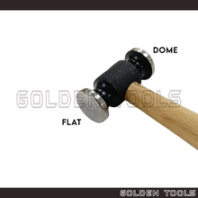 Load image into Gallery viewer, 55mm Chasing Hammer Dome & Flat Head Handicraft Art DIY Jewellery Making Tools