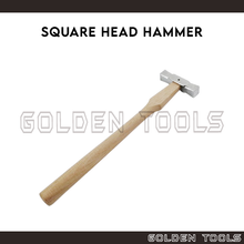 Load image into Gallery viewer, Square Head Hammer Planishing Tool Raising Hammer Sheet Metal Forming Tool Handicraft Art DIY Making