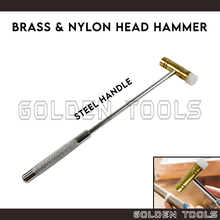 Load image into Gallery viewer, Steel Hammer Brass Head Nylon Head Handicraft Art DIY Jewellery Making Tools