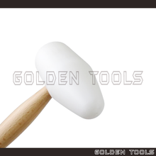 Load image into Gallery viewer, Domed Nylon Hammer With Wood Handle Nylon Mallet Hand Tools Casting Shape Making DIY Hammering Tools