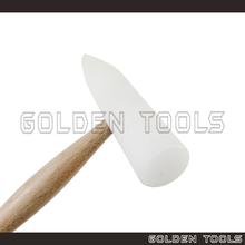 Load image into Gallery viewer, Nylon Wedge Hammer With Wood Handle Nylon Mallet Hand Tools Casting Shape Making DIY Hammering Tools