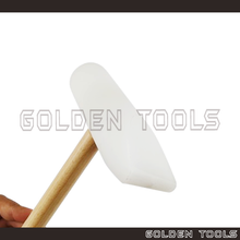 Load image into Gallery viewer, Nylon Taper Hammer With Wood Handle Nylon Mallet Hand Tools Casting Shape Making DIY Hammering Tools