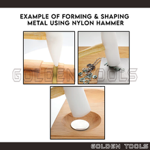 Load image into Gallery viewer, Nylon Wedge Hammer With Wood Handle Nylon Mallet Hand Tools Casting Shape Making DIY Hammering Tools