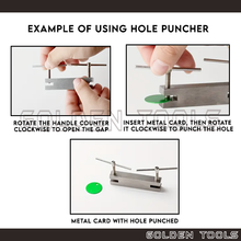 Load image into Gallery viewer, Hole Maker Metal Hole Punch Pendant Charm Making Sheet Metal Cutter Art Crafting DIY Tools