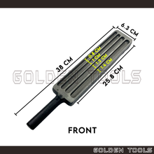 Load image into Gallery viewer, 10" Melting Ingot Iron Trough With Double-sided Acuan Tuang Emas Perak Multiple Grooves Gold Bar Metal Jewellery Casting