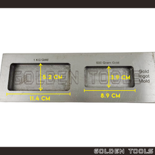 Load image into Gallery viewer, Double Sided Ingot Mould 16 in 1 Pure Bar Metal Melting Jewellery Casting Tools