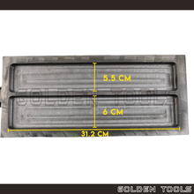 Load image into Gallery viewer, Double Sided Ingot Mould 19 in 1 Pure Bar Metal Melting Jewellery Casting Tools