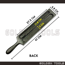 Load image into Gallery viewer, 10.5" Melting Ingot Iron Trough Double-sided Acuan Tuang Emas Perak Multiple Grooves Gold Bar Metal Jewellery Casting