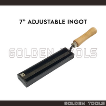 Load image into Gallery viewer, 7" Adjustable Ingot Mould Acuan Tuang Emas Perak Gold Bar Metal Melting Jewellery Casting