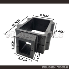 Load image into Gallery viewer, 2 Pcs Cast Iron Flask Mould Sand Casting Cincin Perak Metal Making Tools