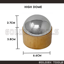 Load image into Gallery viewer, Bench Block Anvil Wooden Base for Dapping High Medium Low Dome Shape Forming Metal Sheet DIY Art Crafting Tools
