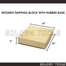 Load image into Gallery viewer, 4" Wooden Dapping Block With Rubber Base Casting DIY Art Crafting Tools