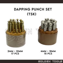 Load image into Gallery viewer, TSK 15 Pcs / 17 Pcs Dapping Punch Set Doming Punch Jewellery Making Casting Metal Casting