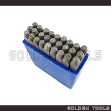 Load image into Gallery viewer, 1.5mm Uppercase Alphabet Letter Penguin Font Cop Metal Stamp Set Marking Punch Set Jewellery Stamping Marking Tools