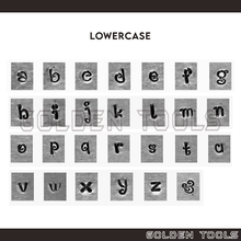 Load image into Gallery viewer, 1.5mm Lowercase Alphabet Letter Penguin Font Cop Metal Stamp Set Marking Punch Set Jewellery Stamping Marking Tools