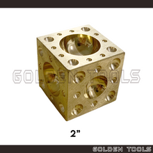 Load image into Gallery viewer, Square Brass Dapping Block Dapping Dies Shaping Tools Jewellery Casting tools Metal Casting Tools